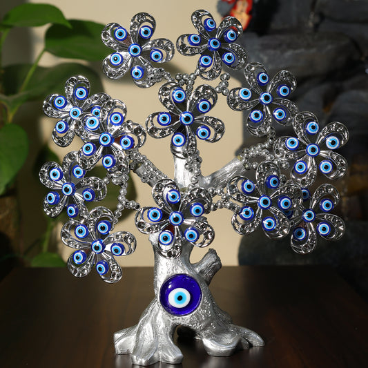 Silver Flower Evil Eye Tree