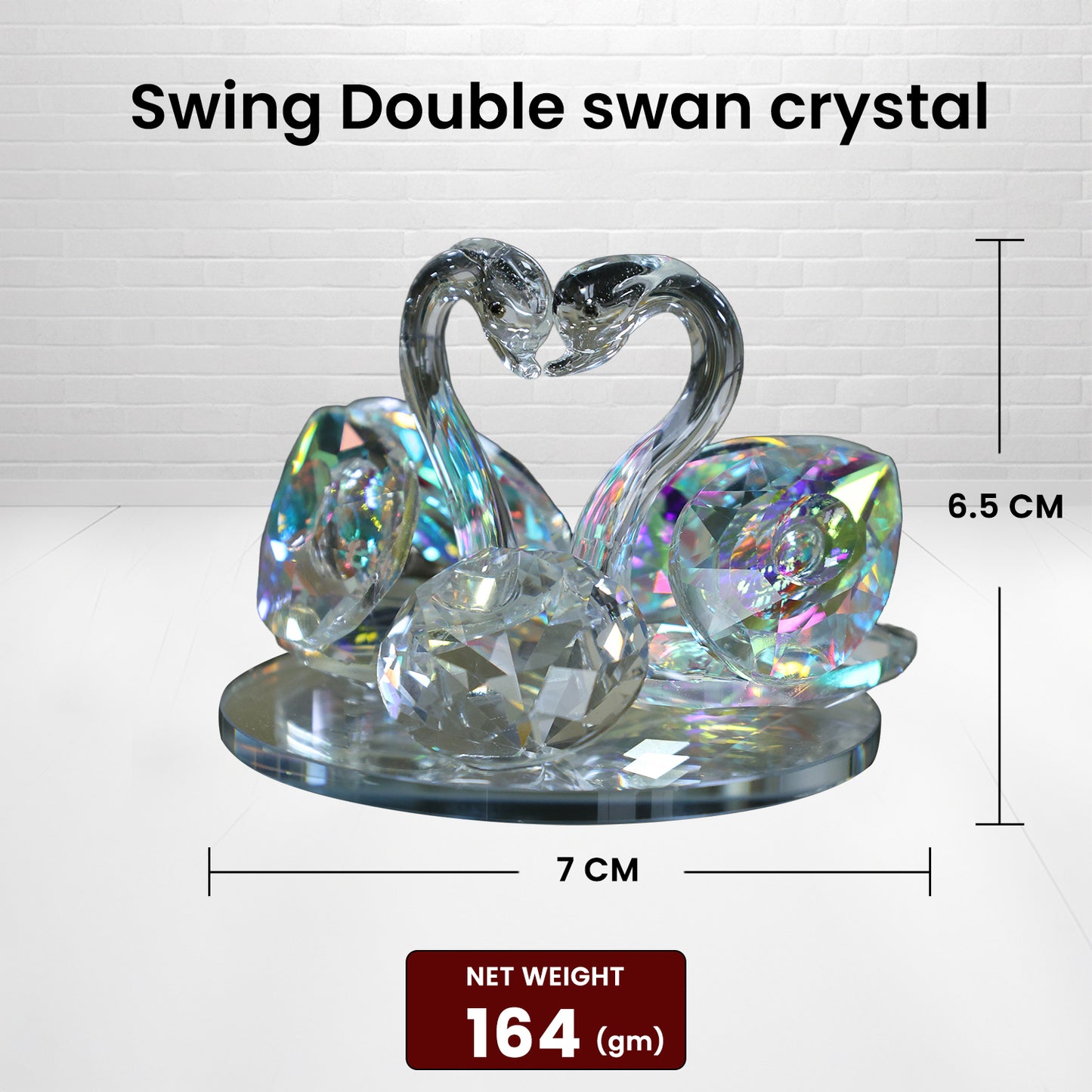 Swing Double Swan Crystal