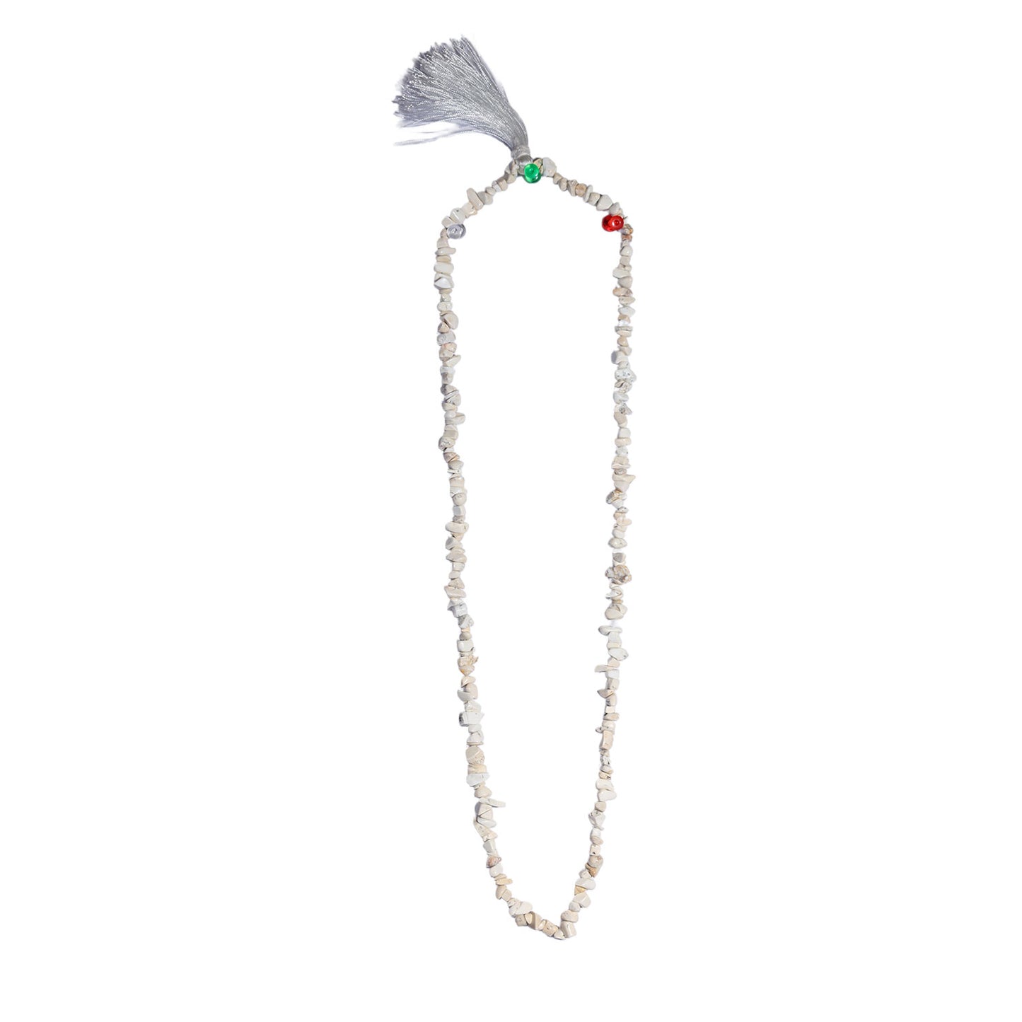 White Howlite Chips Mala