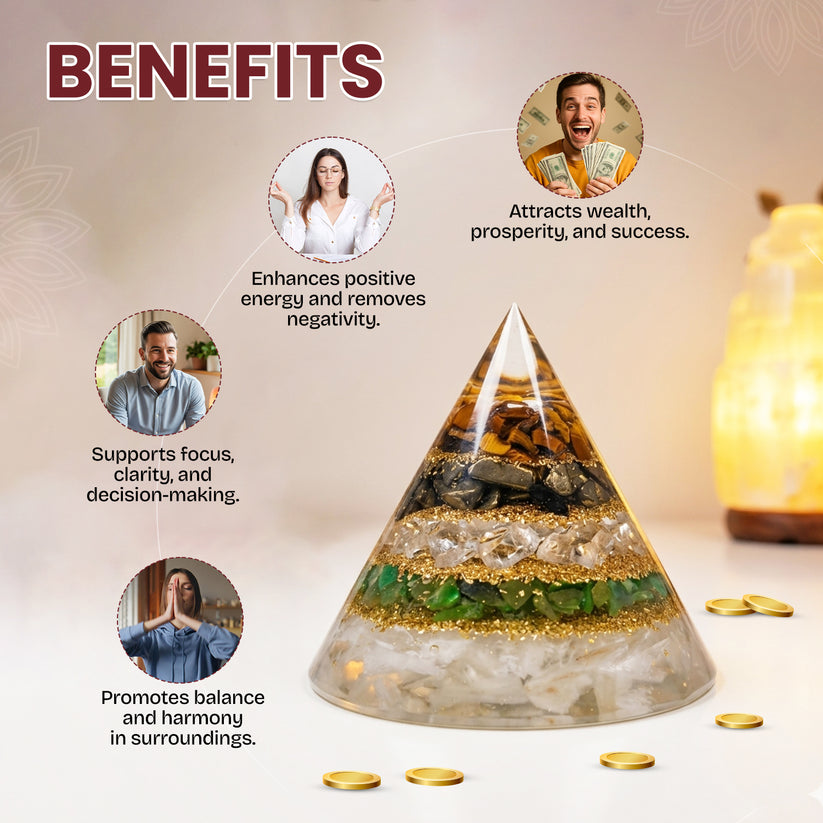 Original Dhanyog Conical Pyramid for Wealth Attraction, Financial ...