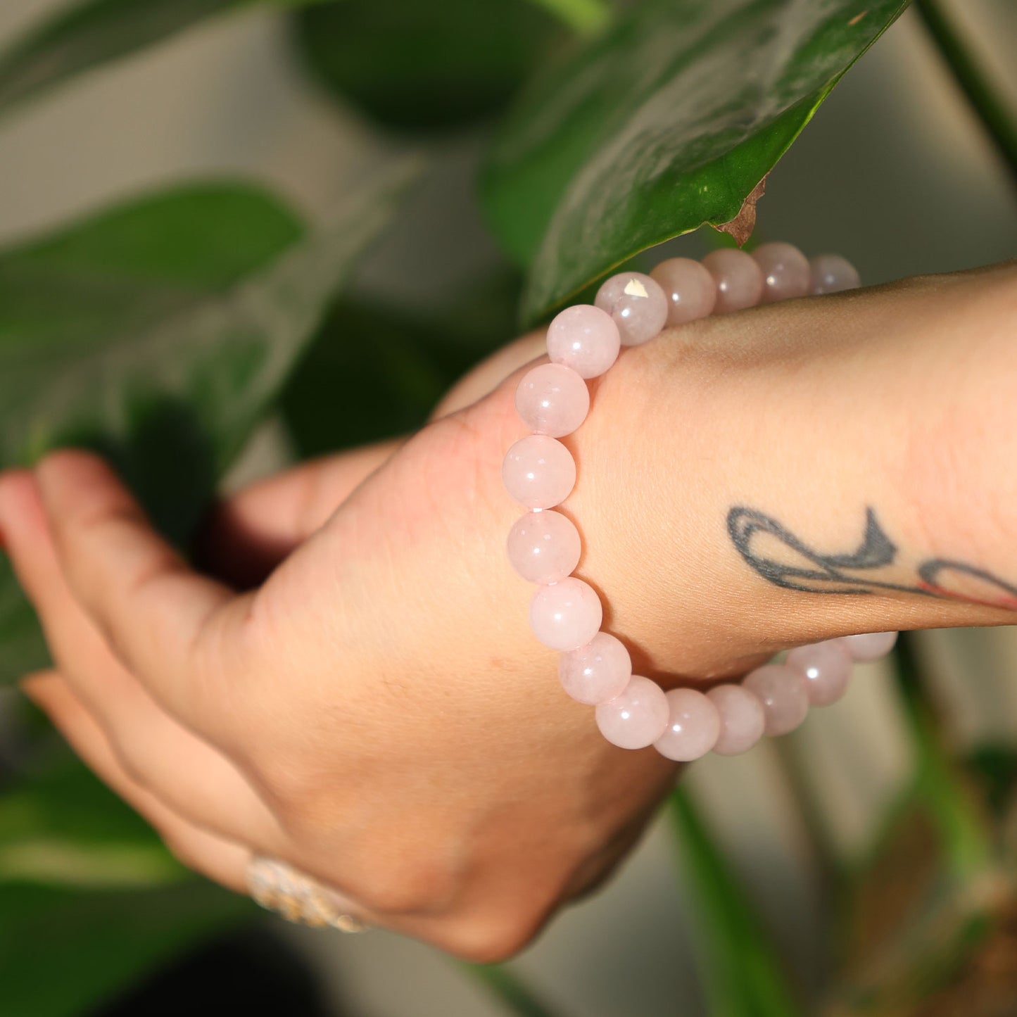 Rose quartz Bracelet For Unconditional Love-(8mm)