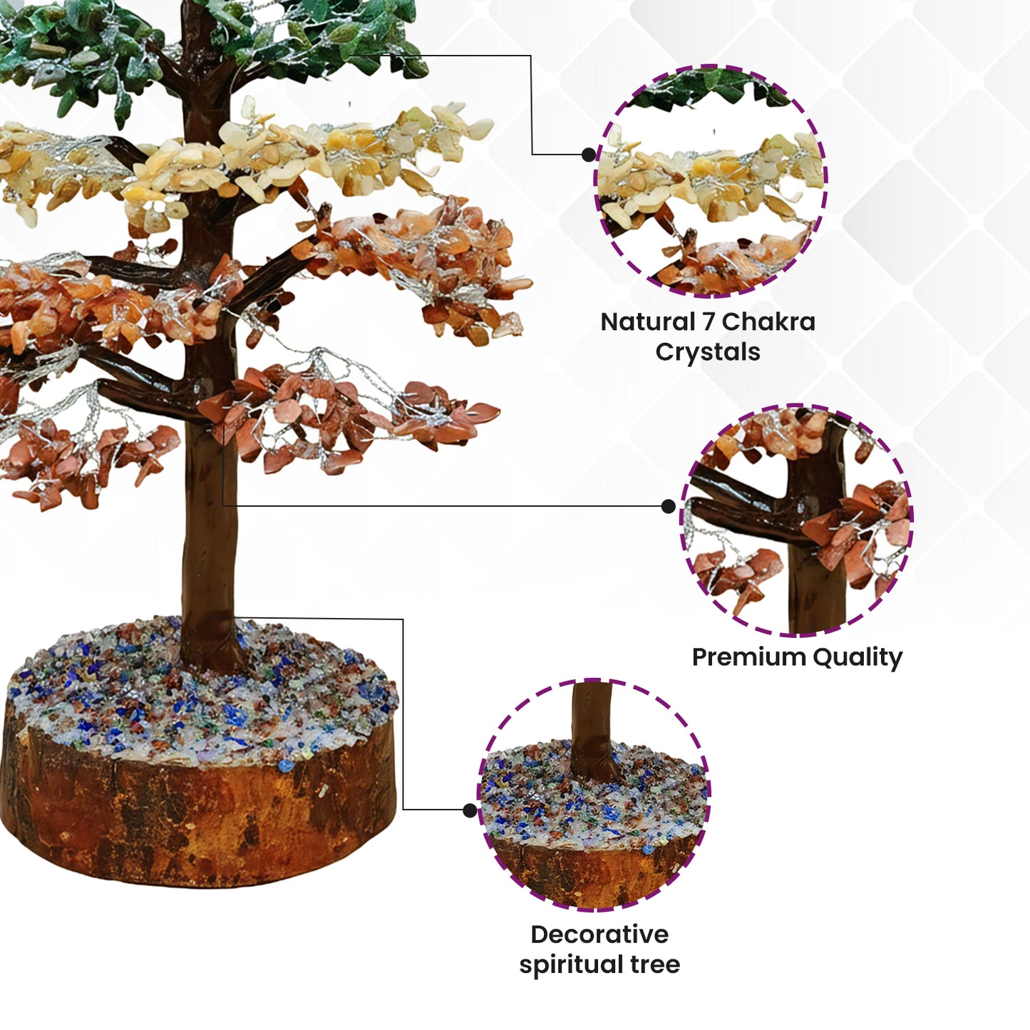 7 Chakra Tree  (1500-Beads)