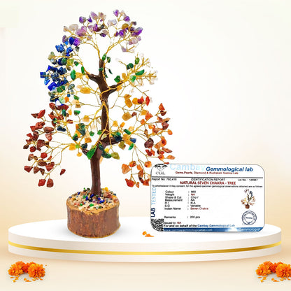 7 Chakra Tree (200-Beads) – Bring Positive Energy, Wealth & Balance in Your Home