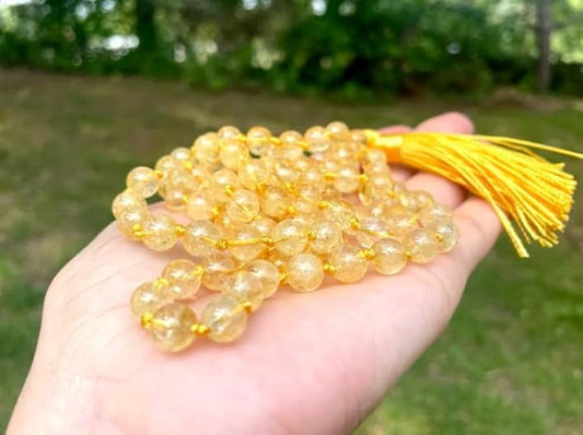 Natural Citrine Mala