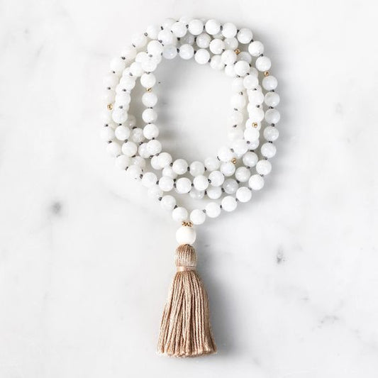 Natural Moonstone Mala