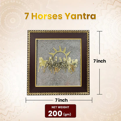 7 Horses Yantra for Wealth & Success + FREE Money Magnet Bracelet