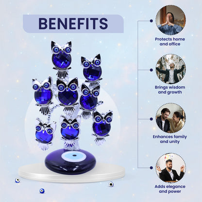 8 Owl Evil Eye Tree