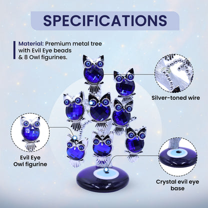 8 Owl Evil Eye Tree