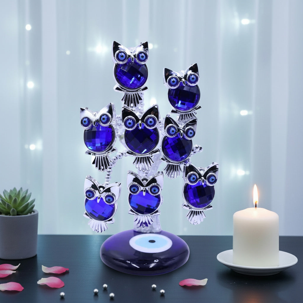 8 Owl Evil Eye Tree
