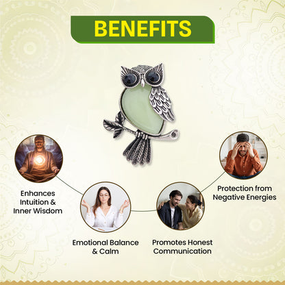 Amazonite Owl Pendant