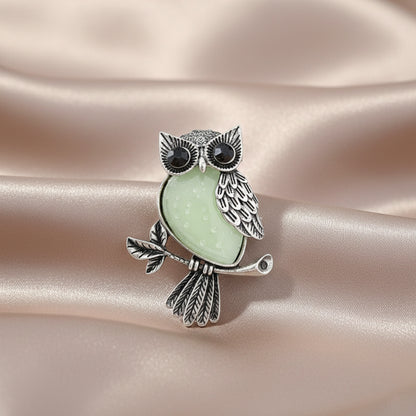 Amazonite Owl Pendant