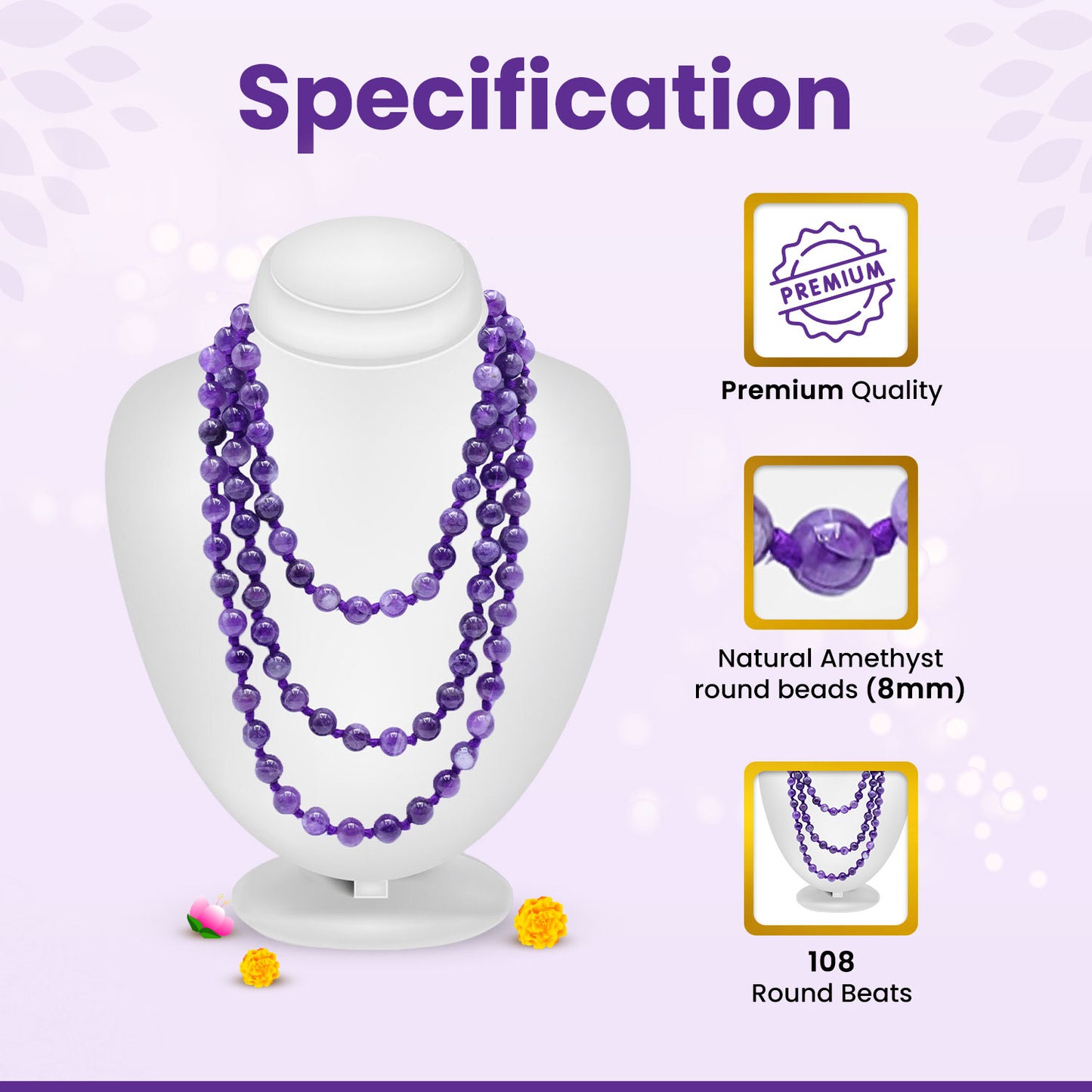 Amethyst Mala