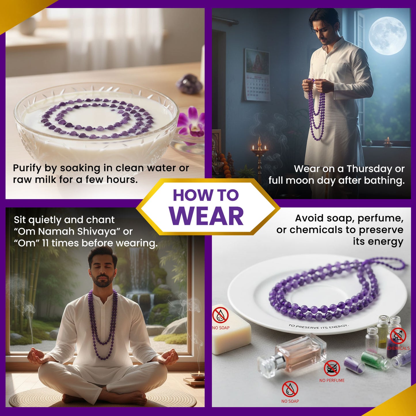 Amethyst Mala
