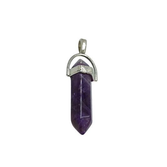 Amethyst Candle Crystal Pendant