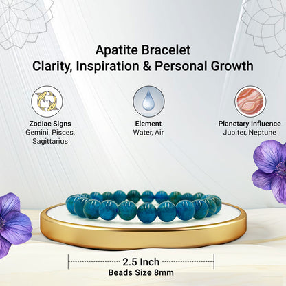 Apatite Bracelet For Manifestation-(8mm)