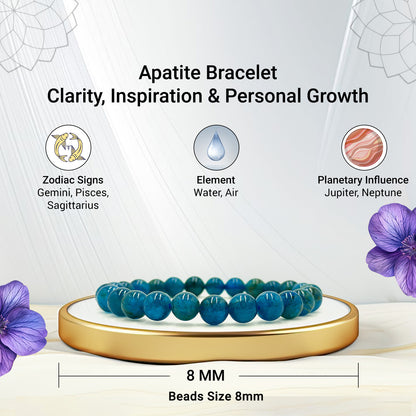 Apatite Bracelet For Manifestation-(8mm)