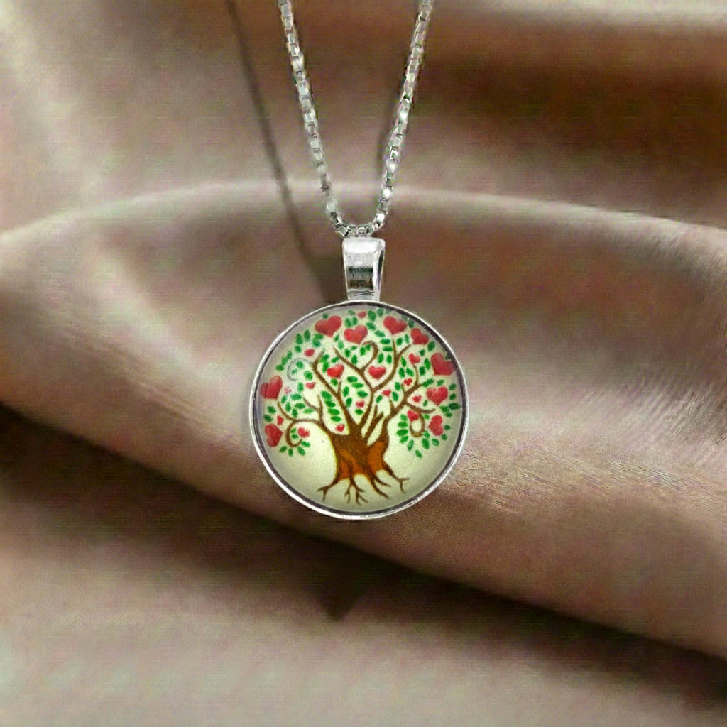 Apple Tree Crystal Pendant