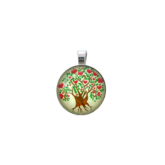 Apple Tree Crystal Pendant