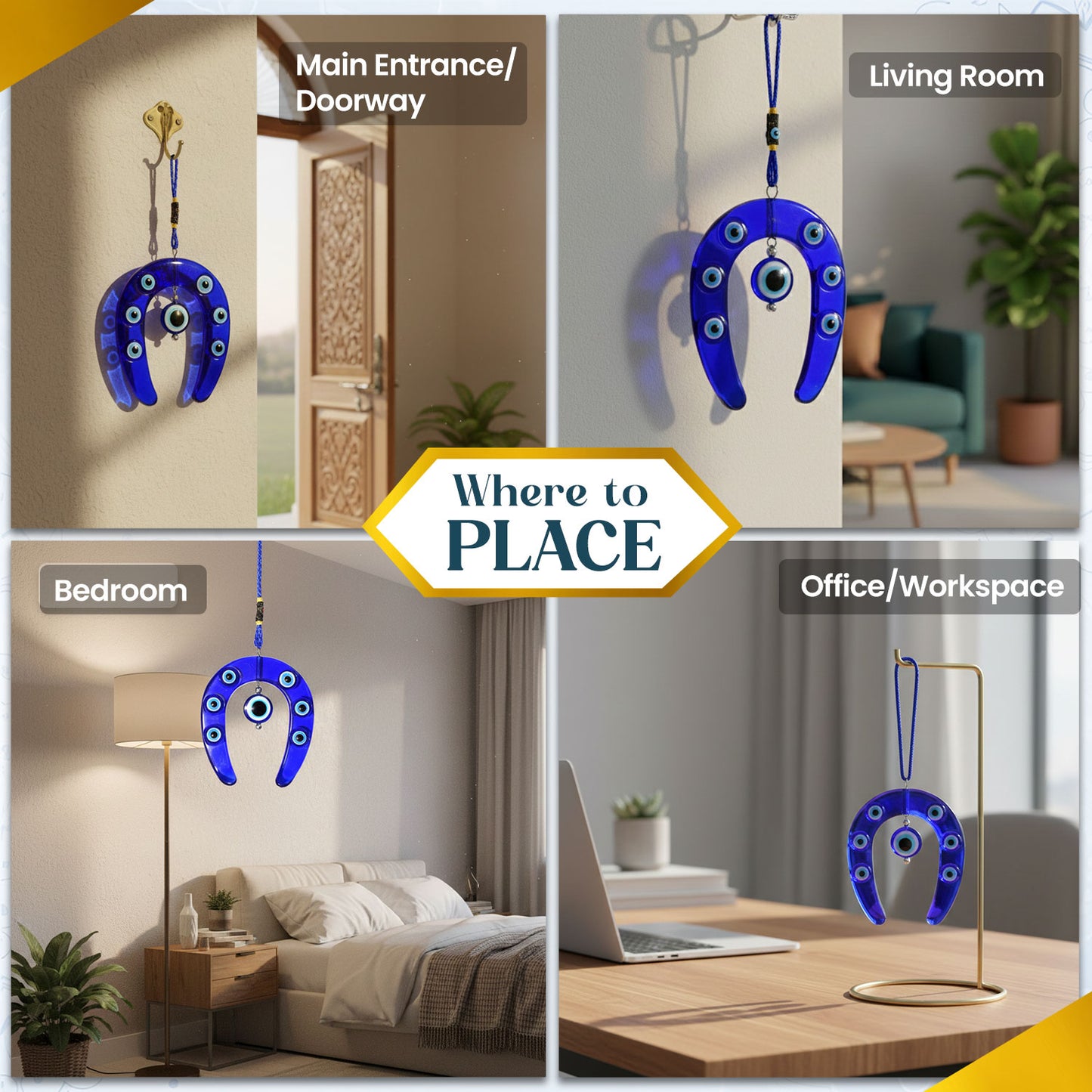 Big Horse Evil Eye Hanging