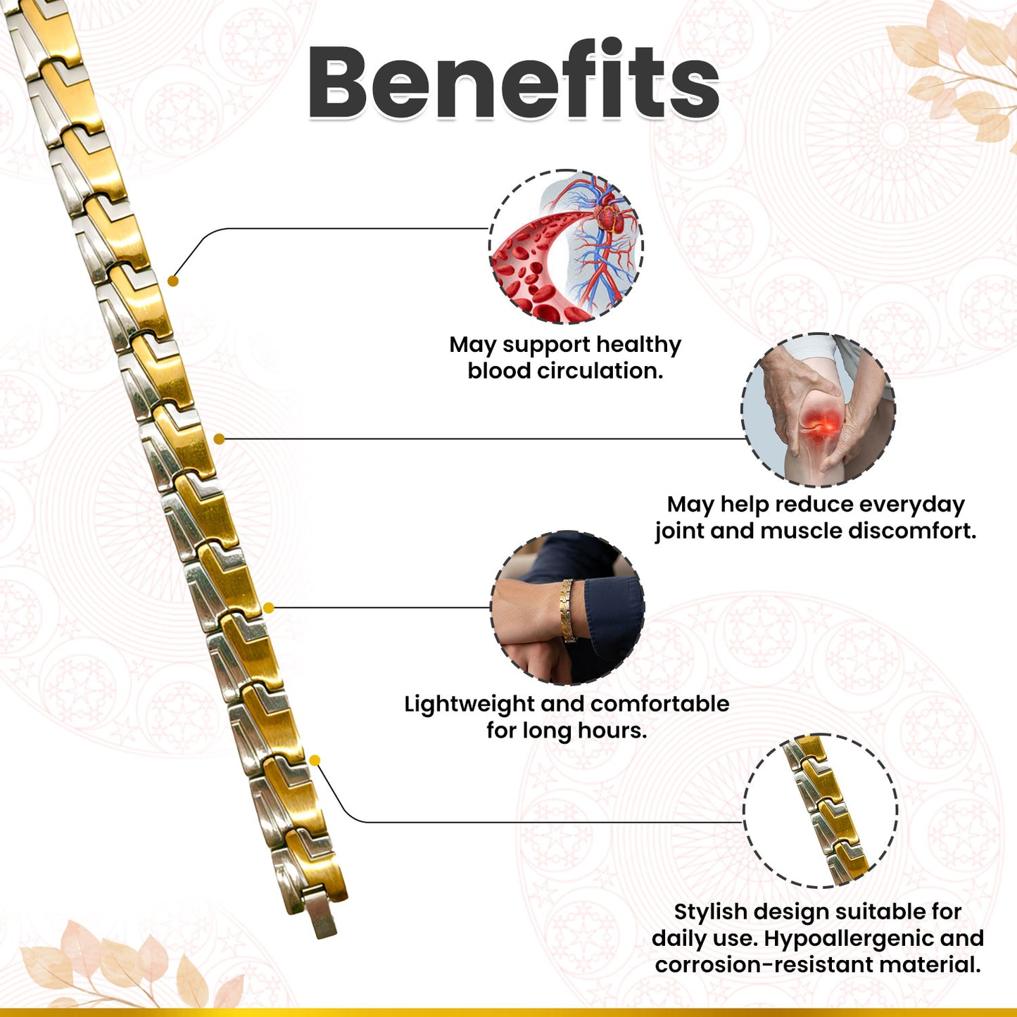 Bio Magnetic Titanium Health Bracelet- (BMTHB-A)