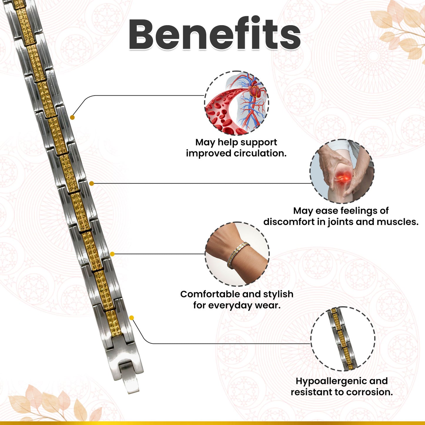 Bio Magnetic Titanium Health Bracelet-(BMTHB-C)