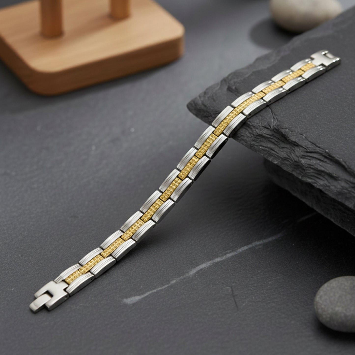 Bio Magnetic Titanium Health Bracelet-(BMTHB-C)