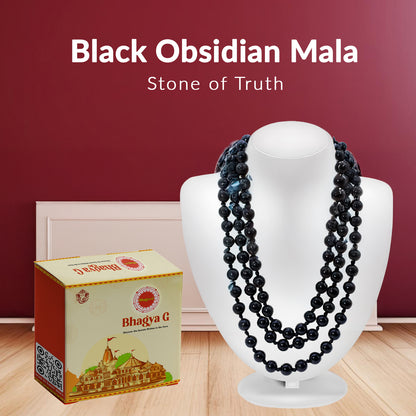 Black Obsidian Mala