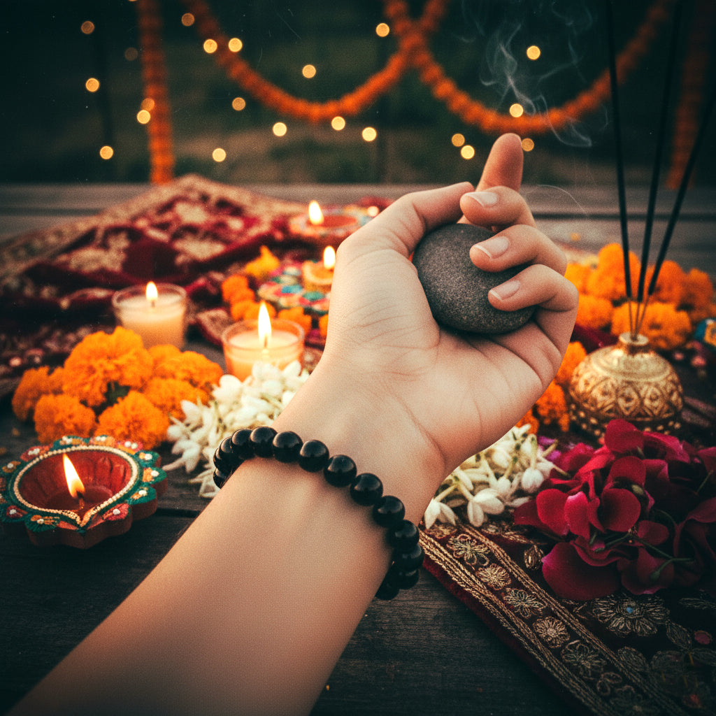 Black Obsidian Bracelet For Protection & Problem Solver-(8mm)