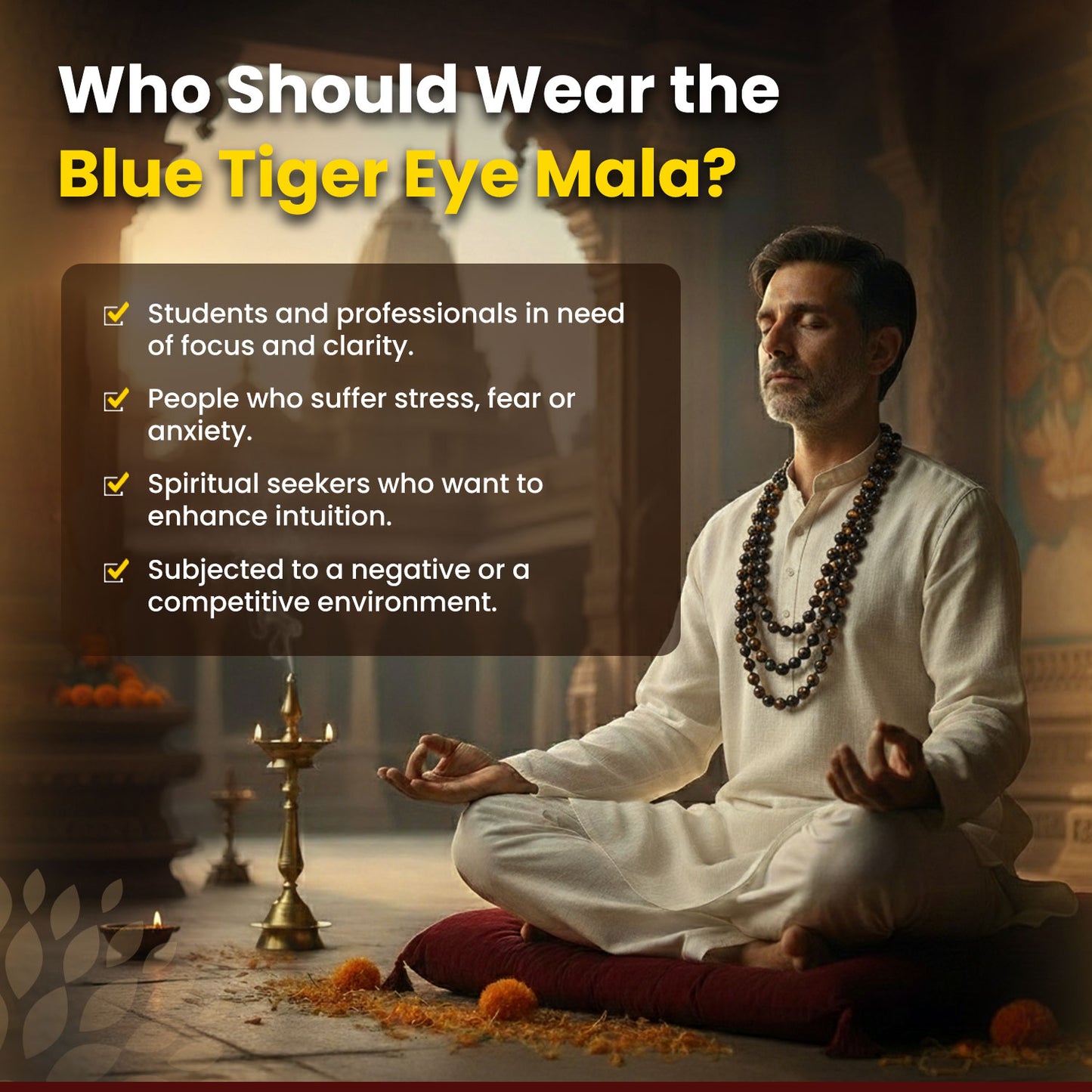 Blue Tiger Eye Mala