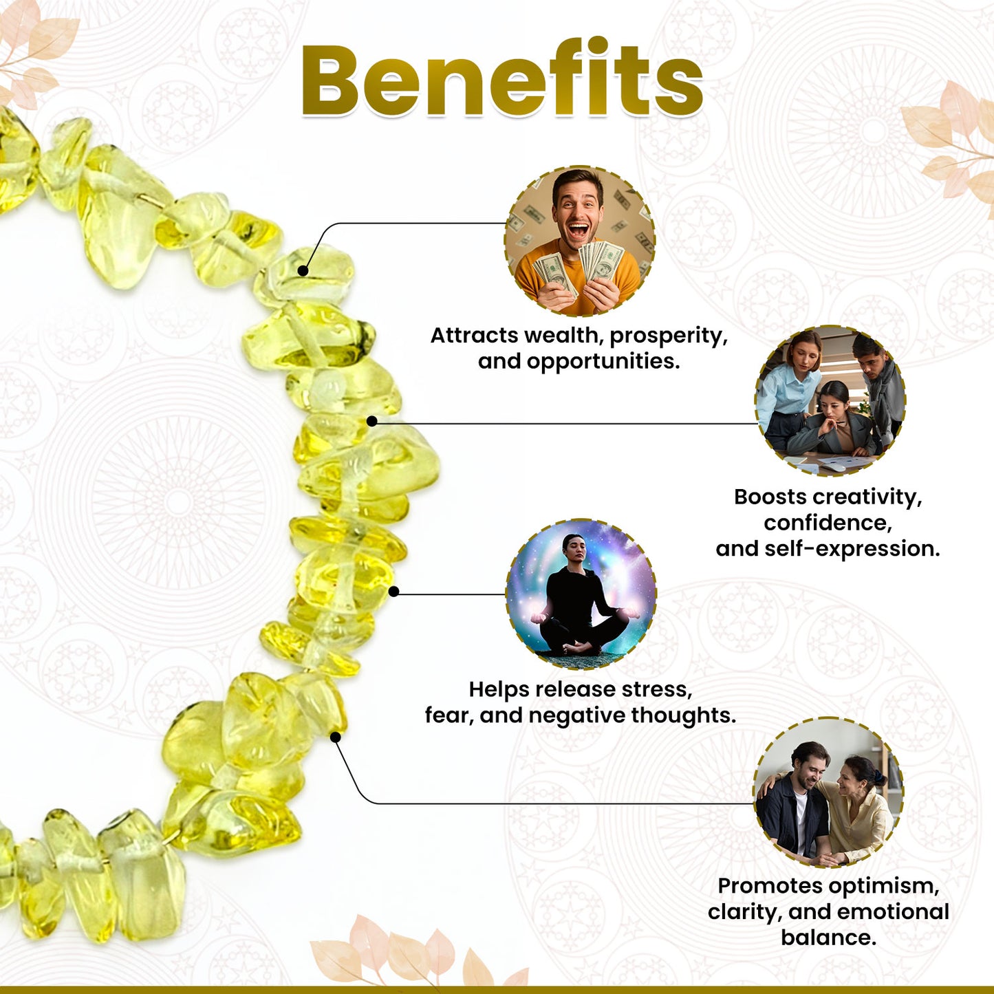 Citrine Chips Bracelet