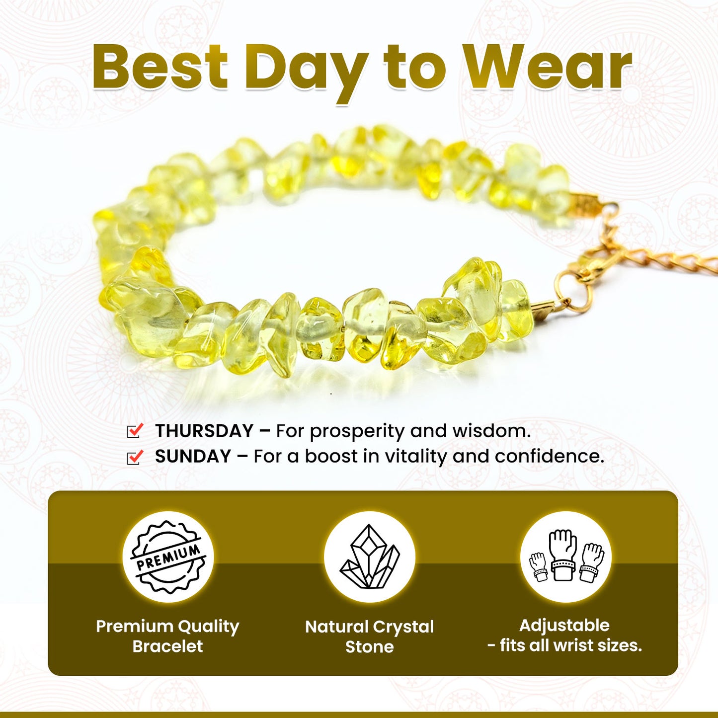 Citrine Chips Bracelet