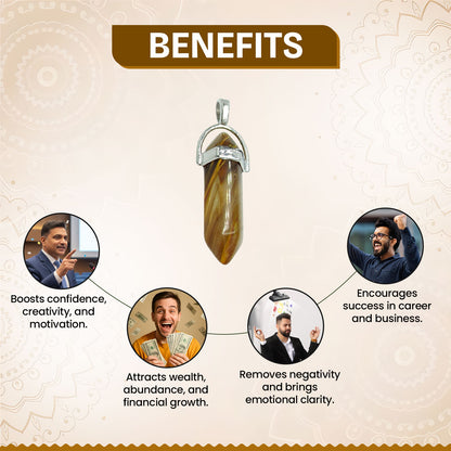 Citrine Crystal Candle Pendant