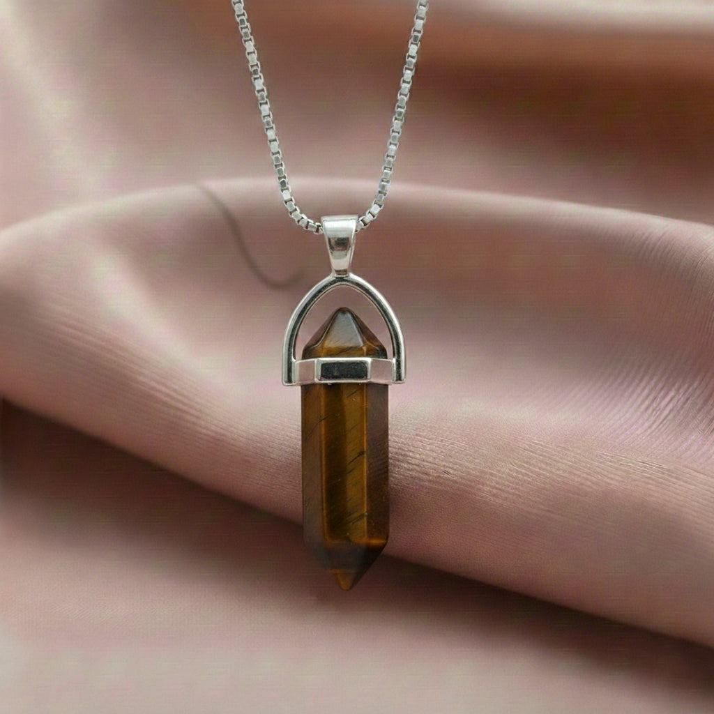 Citrine Crystal Candle Pendant