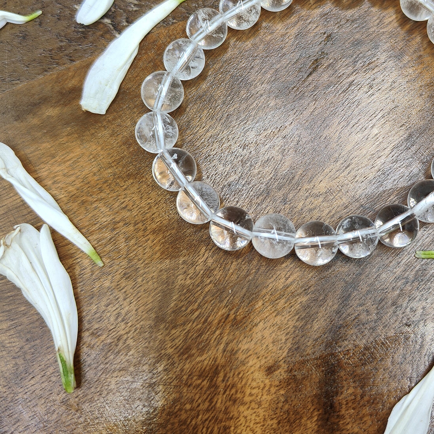 Clear Quartz AAA Quality Diamond Cut Bracelet To Dispelling Negative Energy-(8mm)