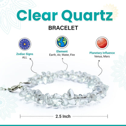 Clear Quartz Chips Bracelet