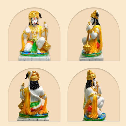 Divine Hanuman Ji Idol -Marble Dust