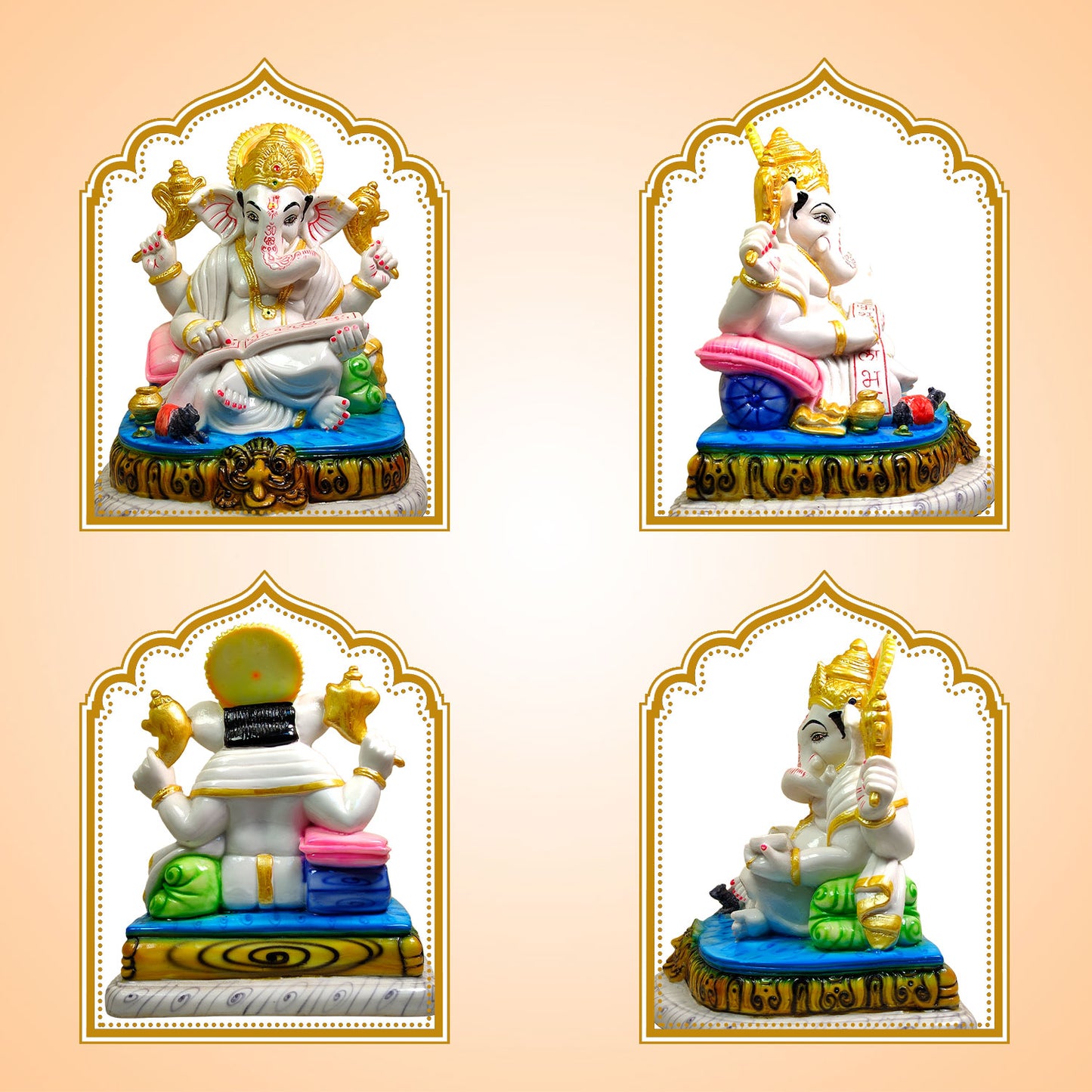 Divine Munshi Ganesh Idol (Big Size)