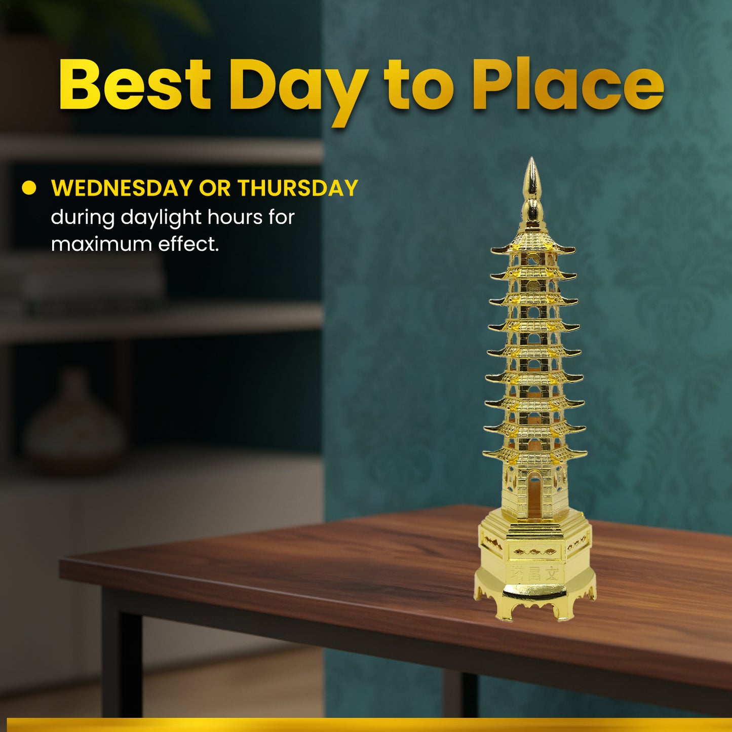 Feng Shui Education Tower Metal