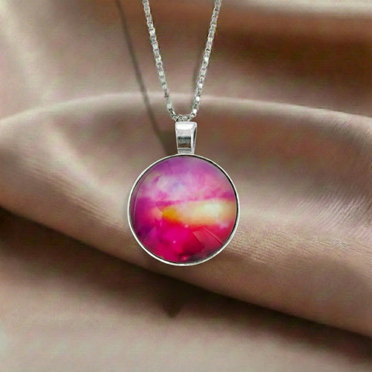 Galaxy Red Crystal Pendant