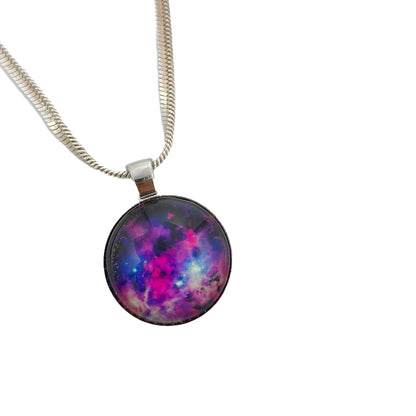 Galaxy Purple Crystal Pendant