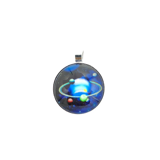 Glowing Galaxy Crystal Pendant