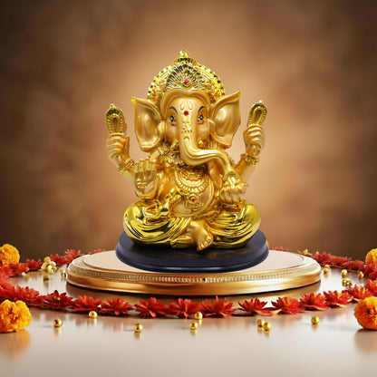 Golden Ganesh Big Size