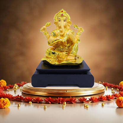 Golden Ganesh with Book