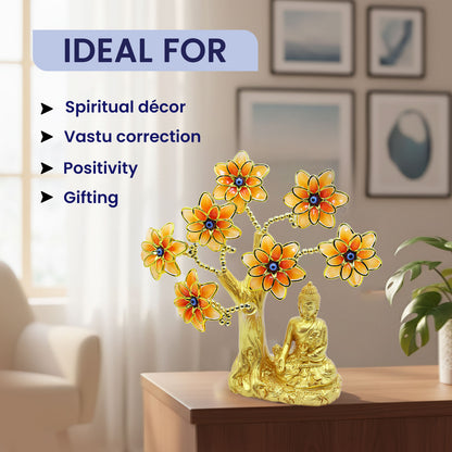 Golden Lord Budda Evil Eye Tree