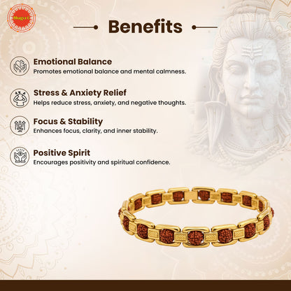 Golden Rudraksha Bracelet