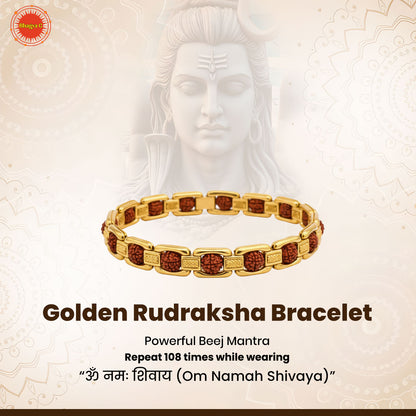 Golden Rudraksha Bracelet