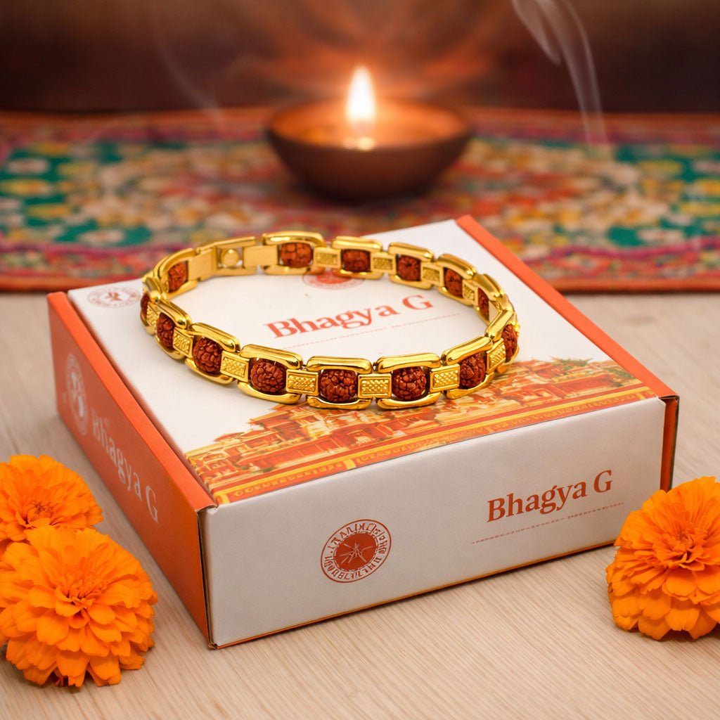 Golden Rudraksha Bracelet