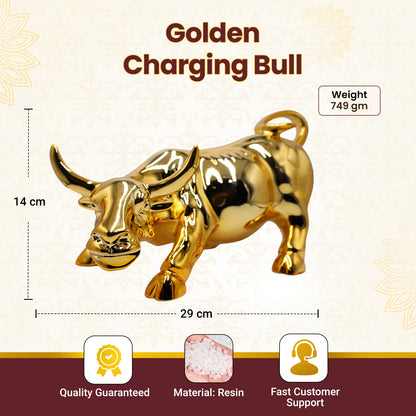 Golden Charging Bull