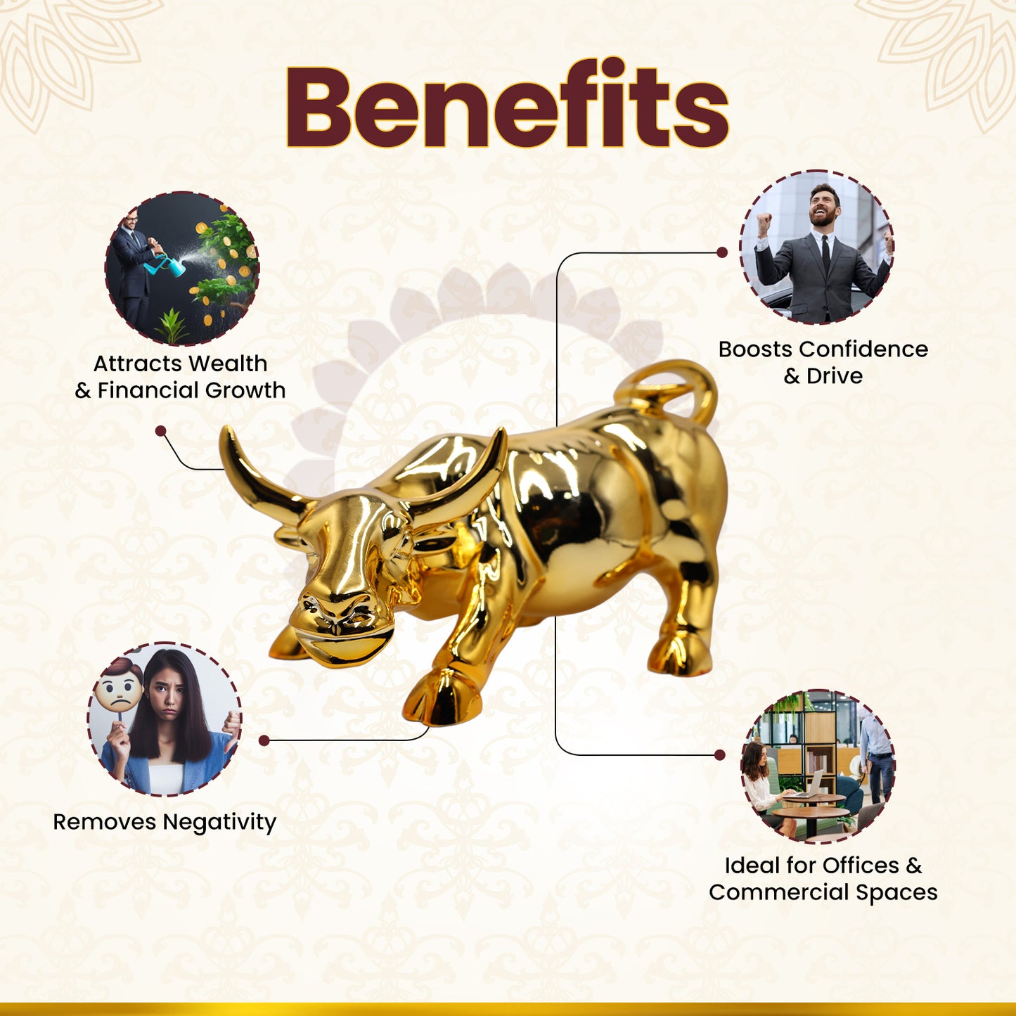 Golden Charging Bull