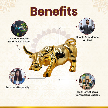 Golden Charging Bull